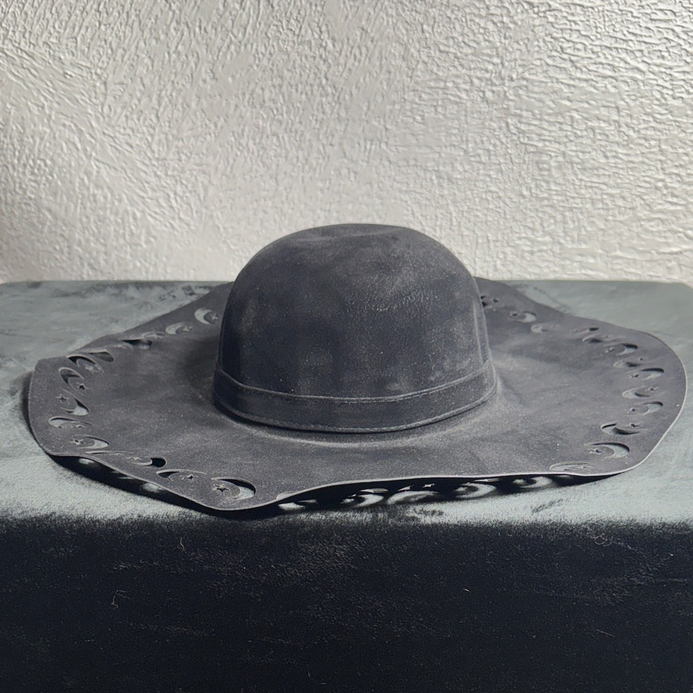 Witchy Black Hat with Celestial Cutouts - Picture 3 of 3
